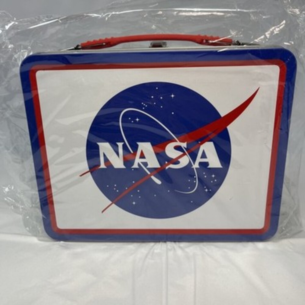 NASA Large Tin Tote / Metal Lunch Box - Apollo Moon Artemis Space Force Agency